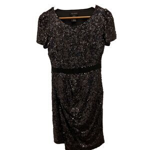 MM Couture By Miss Me Sequin Dress Women’s Size Small Sheer Back Swiftie 🎶